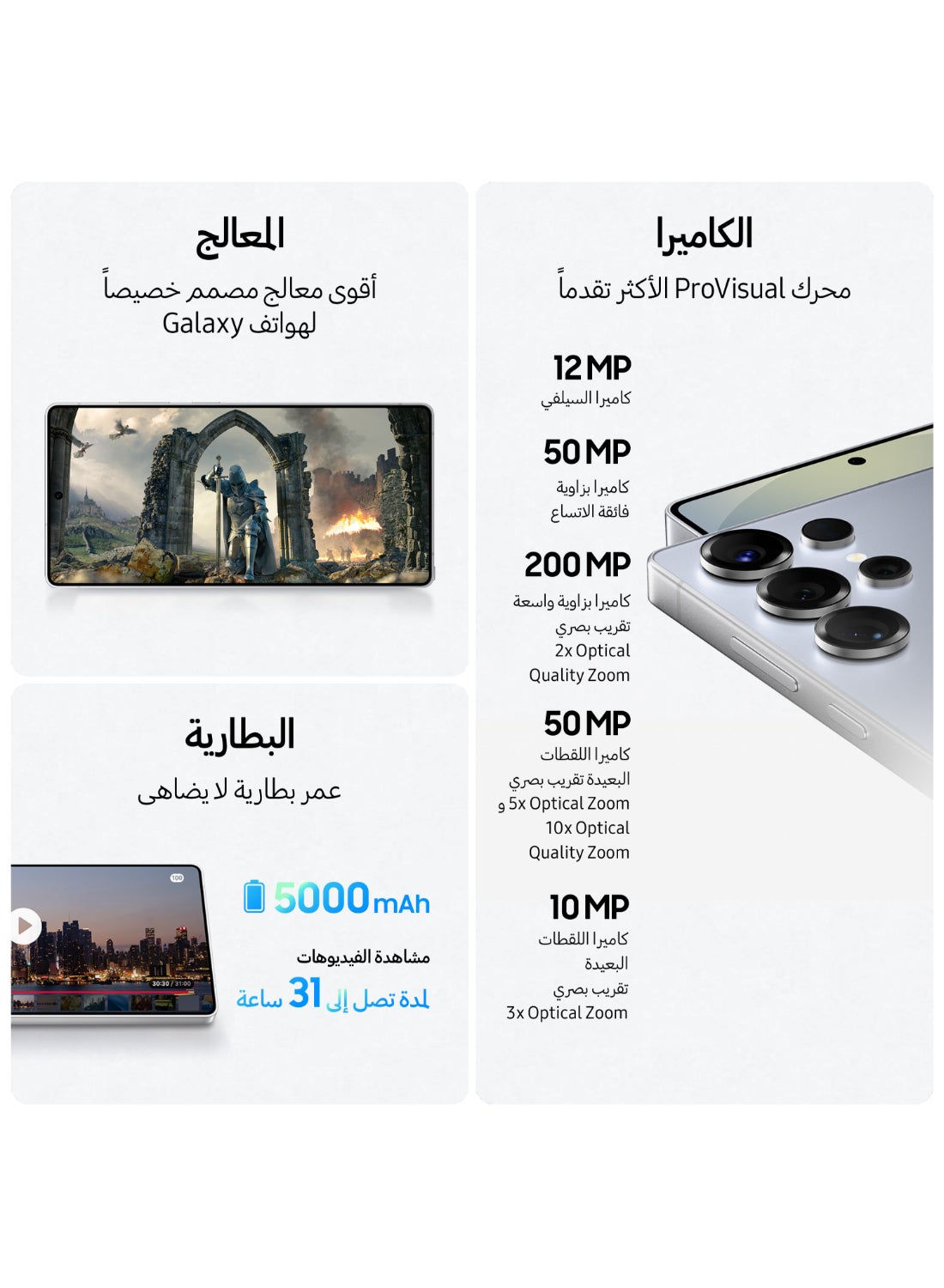 Galaxy S25 Ultra Dual SIM  Titanium Silverblue 12GB RAM 256GB 5G - International Version