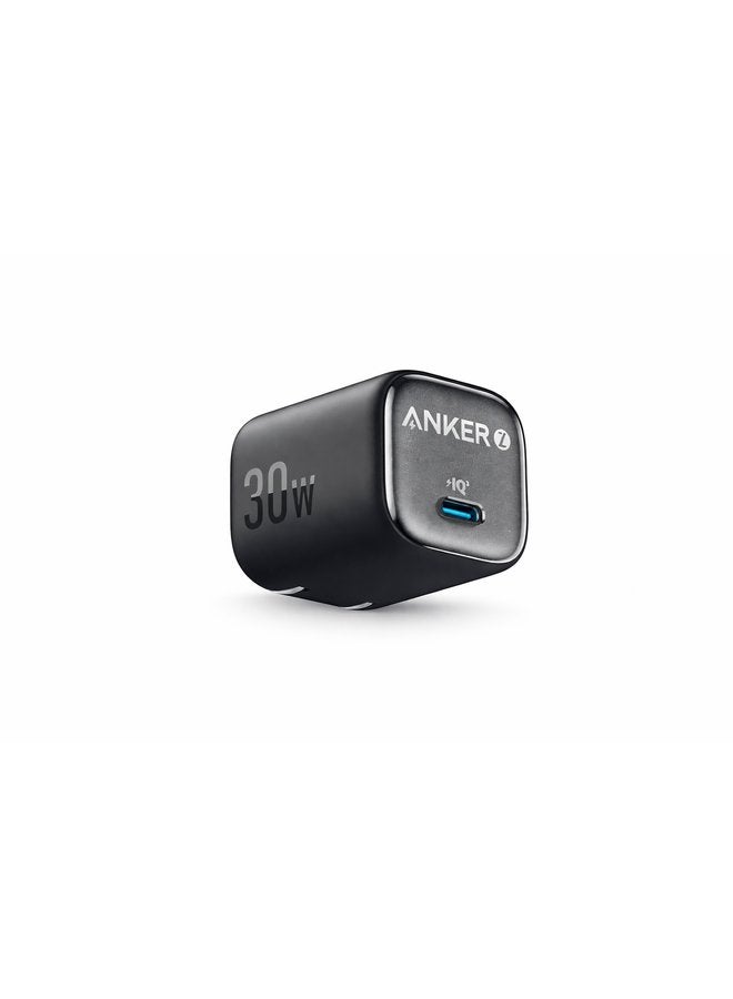 Zolo 30w -Nano III Fast Charger for iPhone 15-16 Series, PPS, PIQ 3.0, Foldable, 30W Black