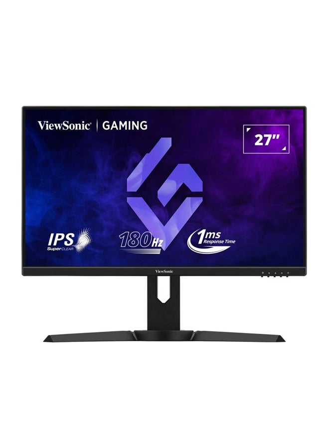 27 Inch FHD IPS Gaming Monitor with 180Hz, 1ms, Height Adjustment, AMD Free Sync, sRGB104%, HDR10, Bezel-Less, Eye Care, Wall Mount, Game Mode, HDMI, DP, VGA, XG2709 Black