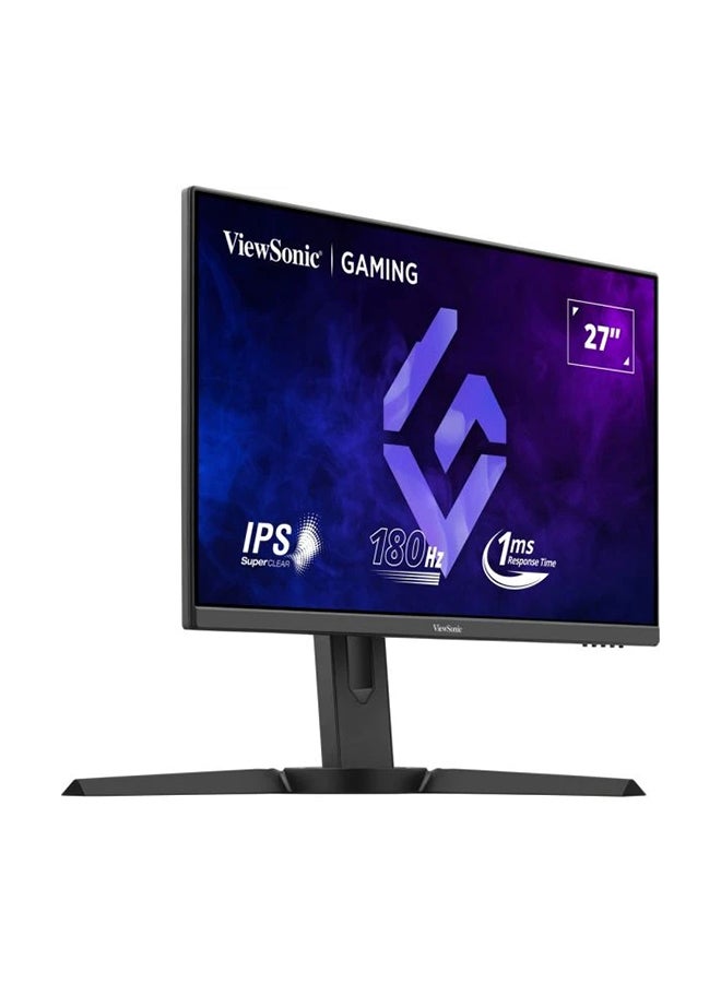 27 Inch FHD IPS Gaming Monitor with 180Hz, 1ms, Height Adjustment, AMD Free Sync, sRGB104%, HDR10, Bezel-Less, Eye Care, Wall Mount, Game Mode, HDMI, DP, VGA, XG2709 Black