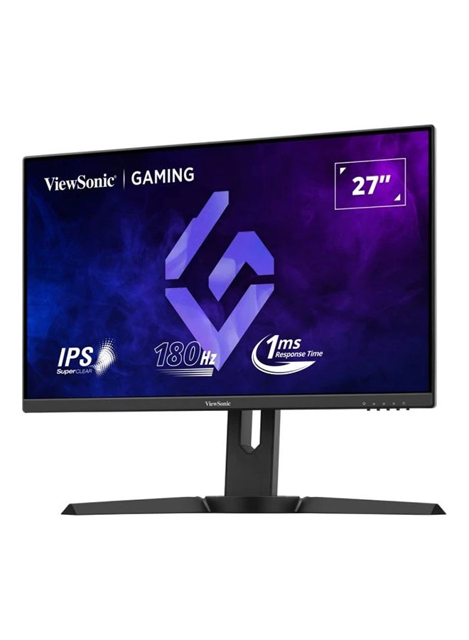 27 Inch FHD IPS Gaming Monitor with 180Hz, 1ms, Height Adjustment, AMD Free Sync, sRGB104%, HDR10, Bezel-Less, Eye Care, Wall Mount, Game Mode, HDMI, DP, VGA, XG2709 Black