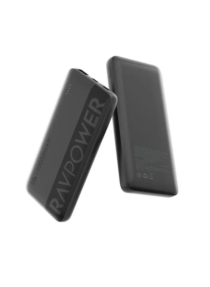 10000 mAh Portable Charger Power Bank 10000mAh 20W PD Fast Charging 22.5W USB-A 3-Port Battery Pack Charge 3 Devices Simultaneously for iPhone Samsung Galaxy RP-PB1228 black