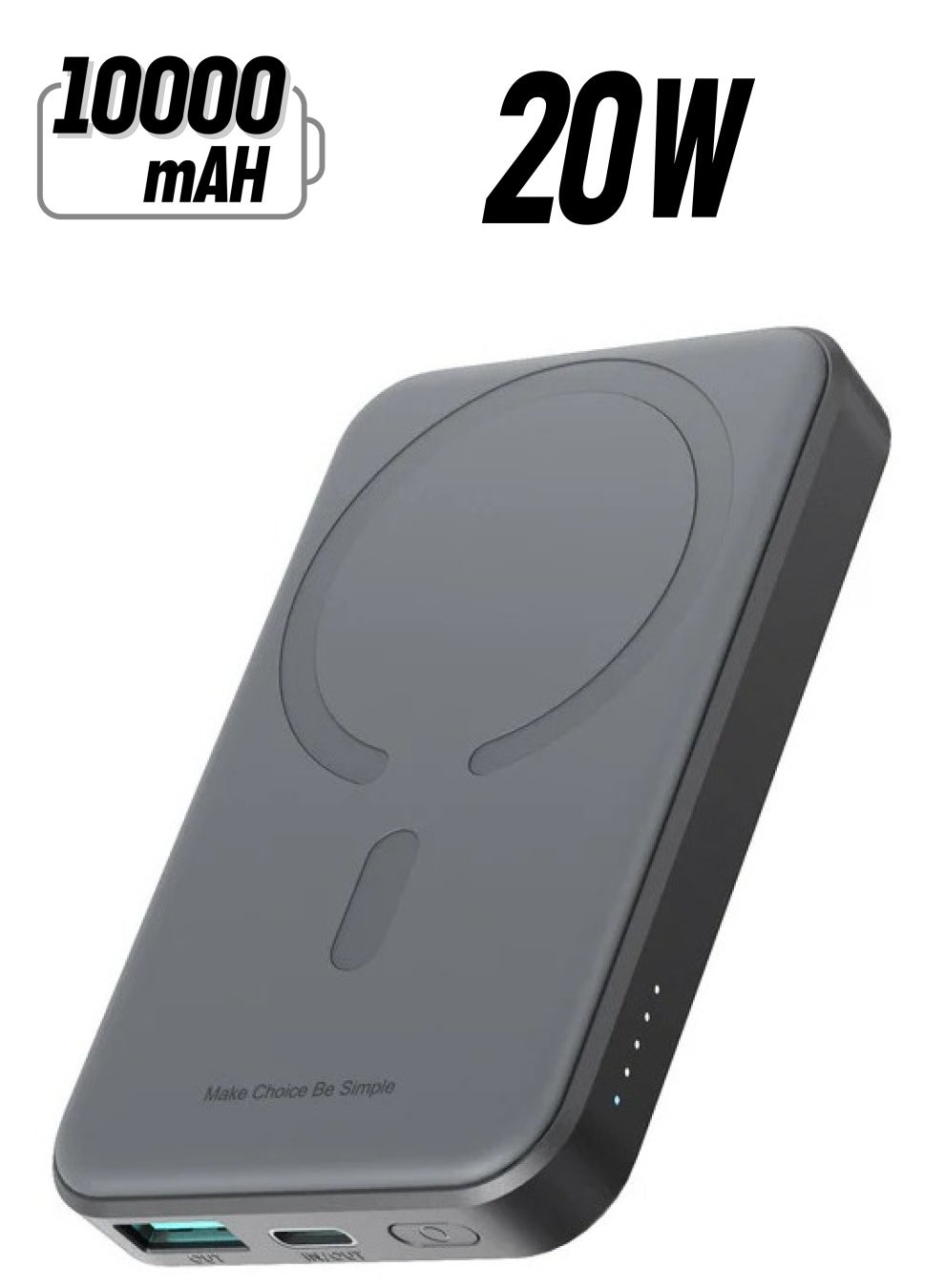 10000 mAh JOYROOM JR-W020 Mini 20w Power Bank 10000mAh BLACK