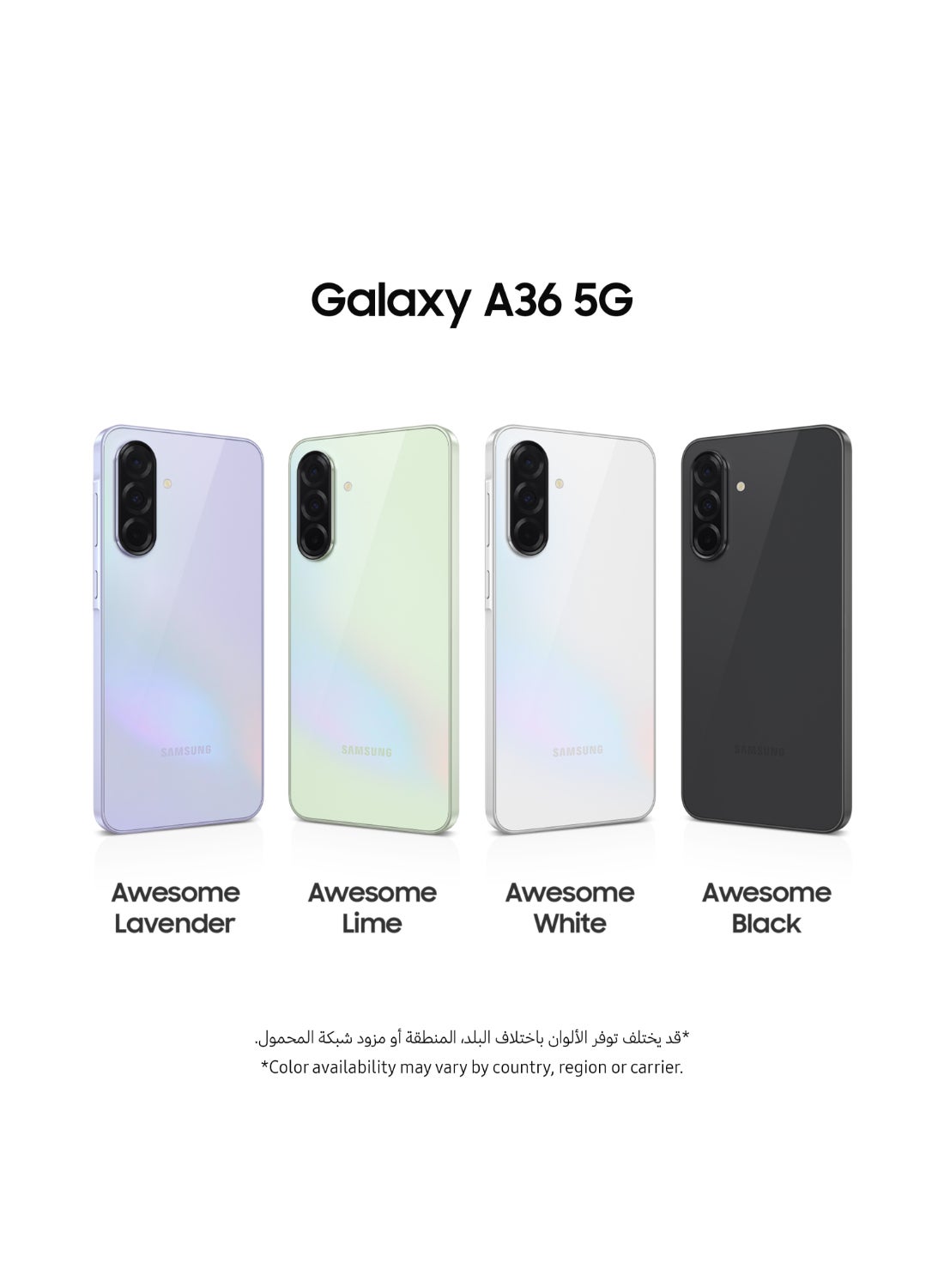 Galaxy A36 5G Dual SIM Awesome White 8GB RAM 128GB - Middle East Version