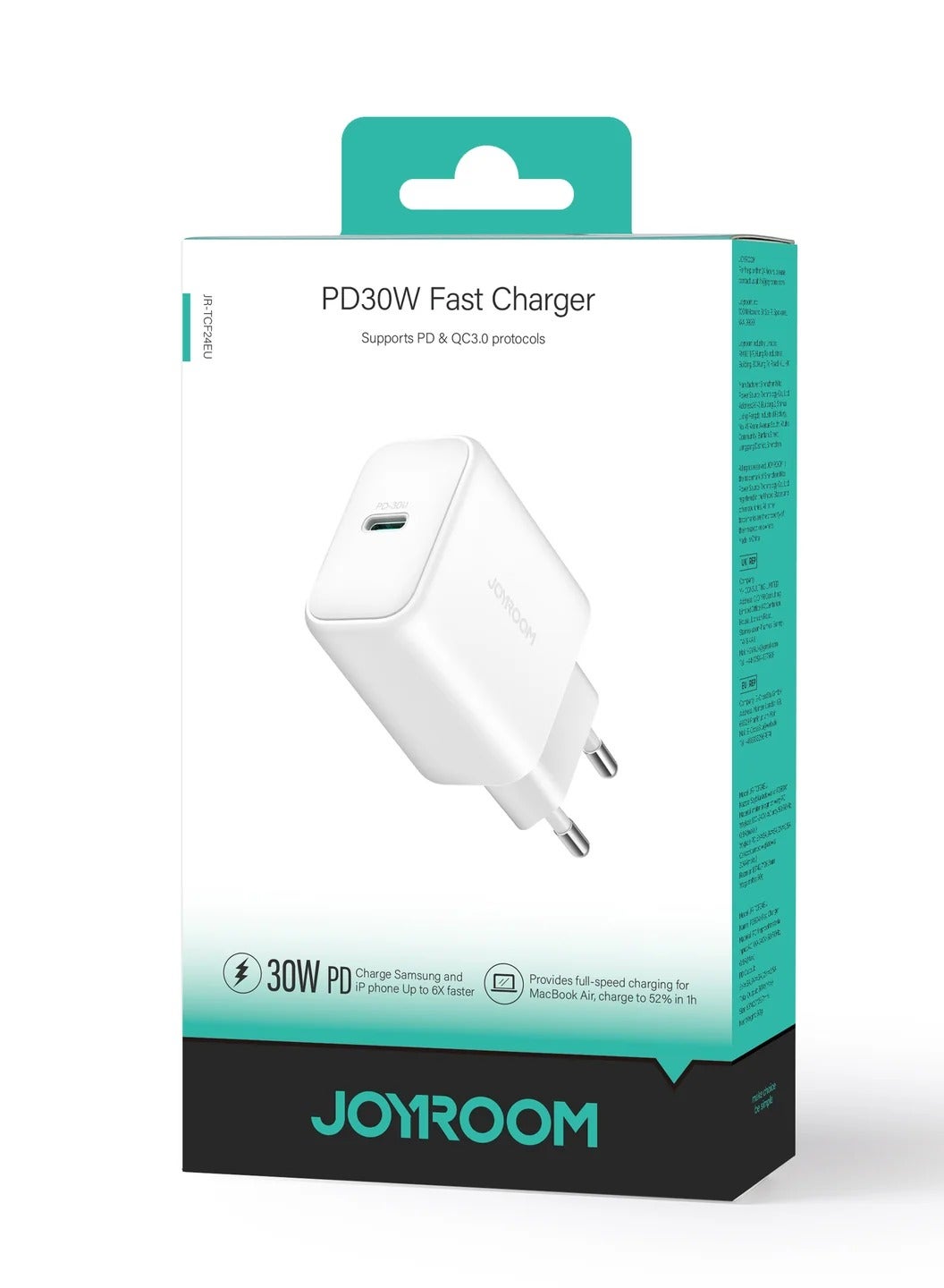 JR-TCF24 PD30W Charger white