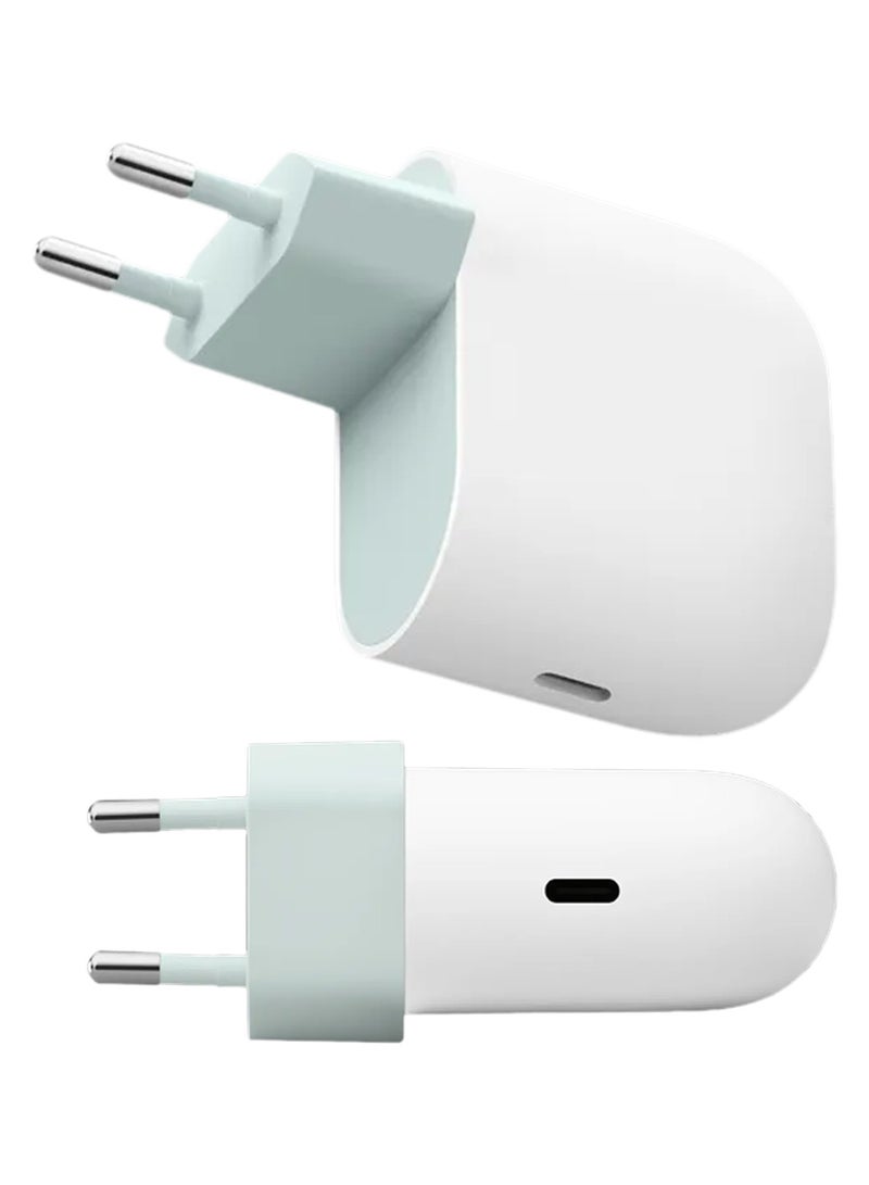 45W USB-C Power Charger Fast-Charging Pixel Phone Charger Compatible with Google Products and Other USB-C Devices White
