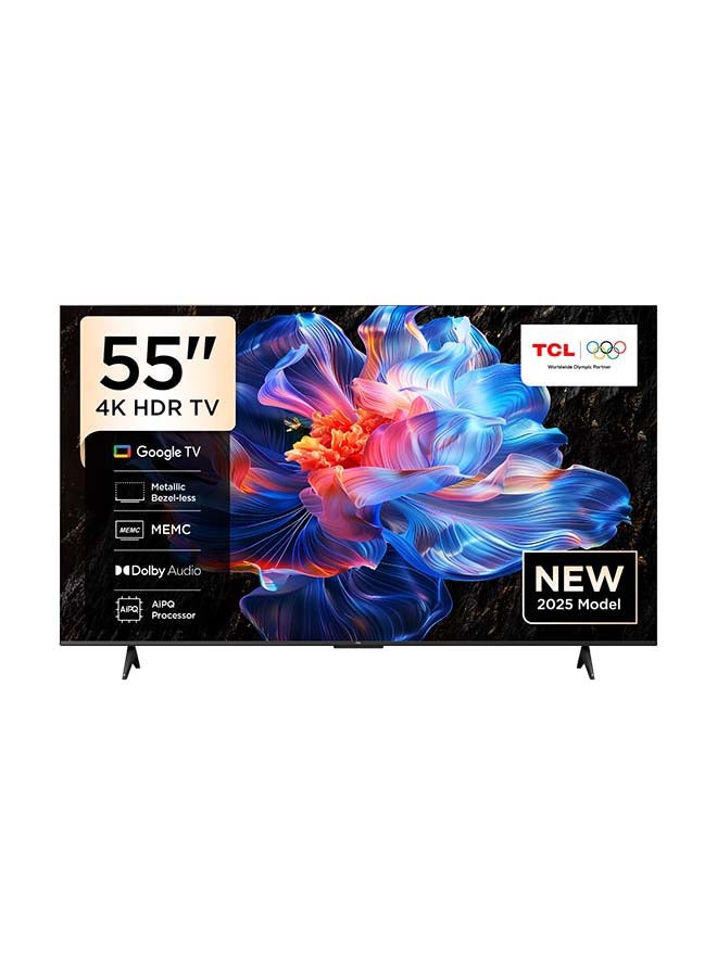 55-Inch P6K LED 4K UHD HDR Smart TV |Google TV, 60Hz, HDR 10, AiPQ Processor, Dolby Audio, MEMC, HDMI 2.1, Bluetooth 5.2, WiFi 5, Bezel-less Design, (2025 Model) 55P6K Black