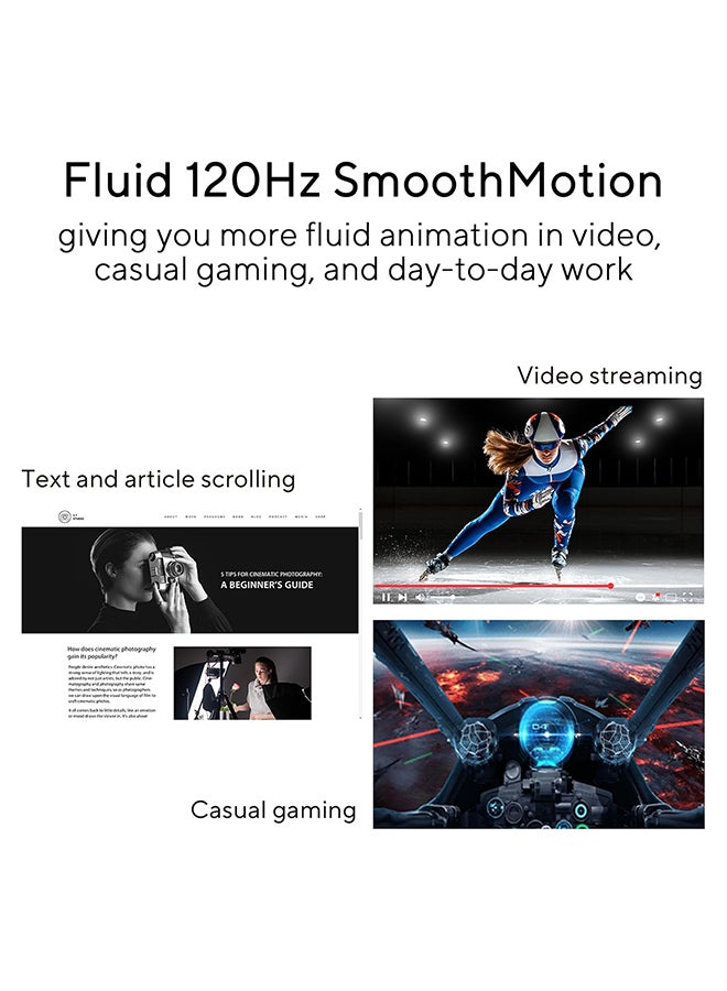 27 inch FHD 1920x1080 IPS Eye Care Monitor – 120Hz Refresh Rate, 1ms MPRT, 99% sRGB, Flicker-Free, Low Blue Light, HDMI & VGA, 300cd/m² Brightness, 1500:1 Contrast Ratio, VESA Mountable, TÜV Rheinland Certified, Tilt Adjustable, Built-in DisplayWidget, Eco-Friendly Design, VA279HG | 90LM04J1-B02371 Black Black