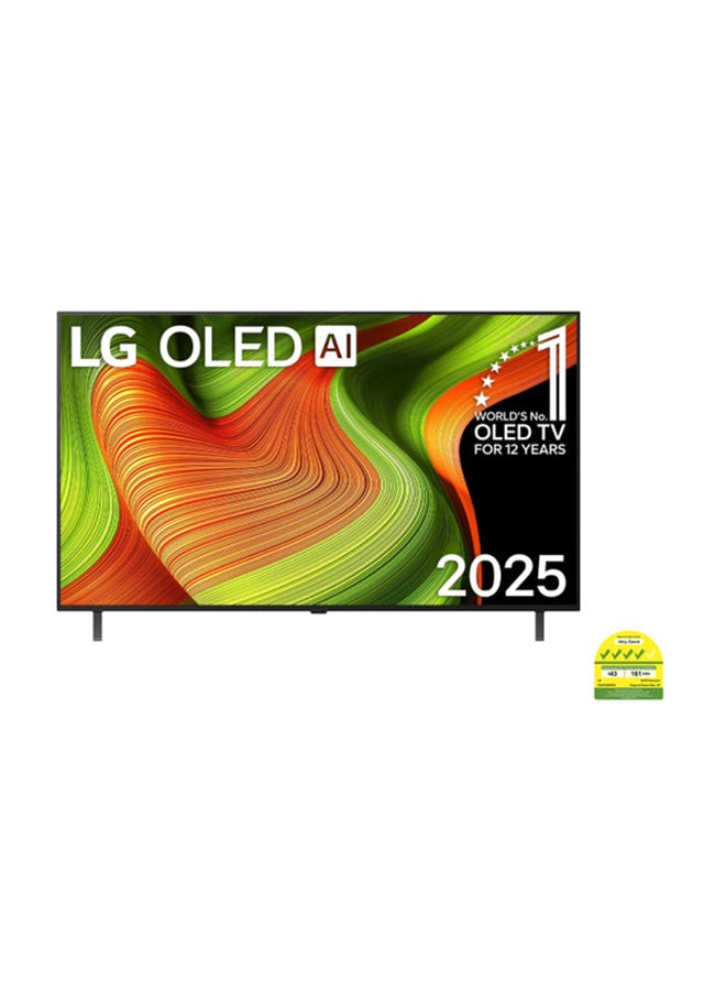 55 inch OLED AI B5 4K 120Hz Smart TV AI Magic Remote WebOS25 Dolby Vision / HDR10 / H / Dolby Atmos, Model Year [2025], 2 Year Warranty, OLED55B56LA Black