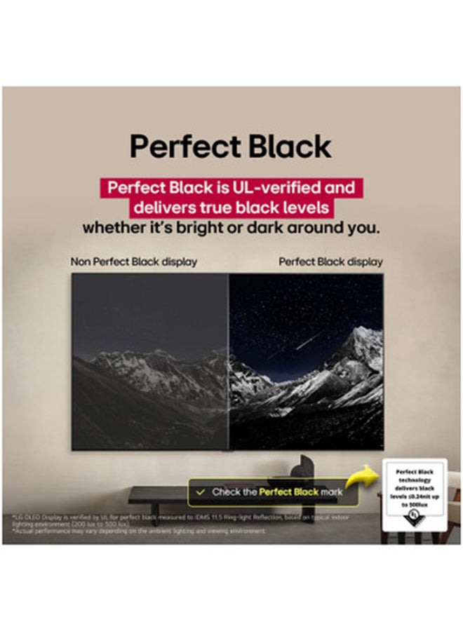 55 inch OLED AI B5 4K 120Hz Smart TV AI Magic Remote WebOS25 Dolby Vision / HDR10 / H / Dolby Atmos, Model Year [2025], 2 Year Warranty, OLED55B56LA Black