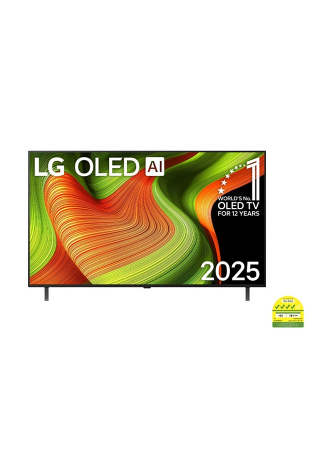 65 inch OLED AI B5 4K 120Hz Smart TV AI Magic Remote WebOS25 Dolby Vision / HDR10 / H / Dolby Atmos [2025], 2 Year Warranty - OLED65B56LA Black