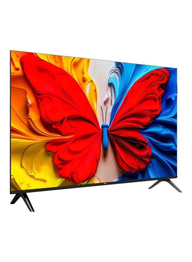 43 Inch S5K QLED Full HD Smart Google TV with Google Voice, HDR10, Dolby Audio, Google Cast, and Metallic Bezel-less Slim Design - 2025 Model 43S5K Black