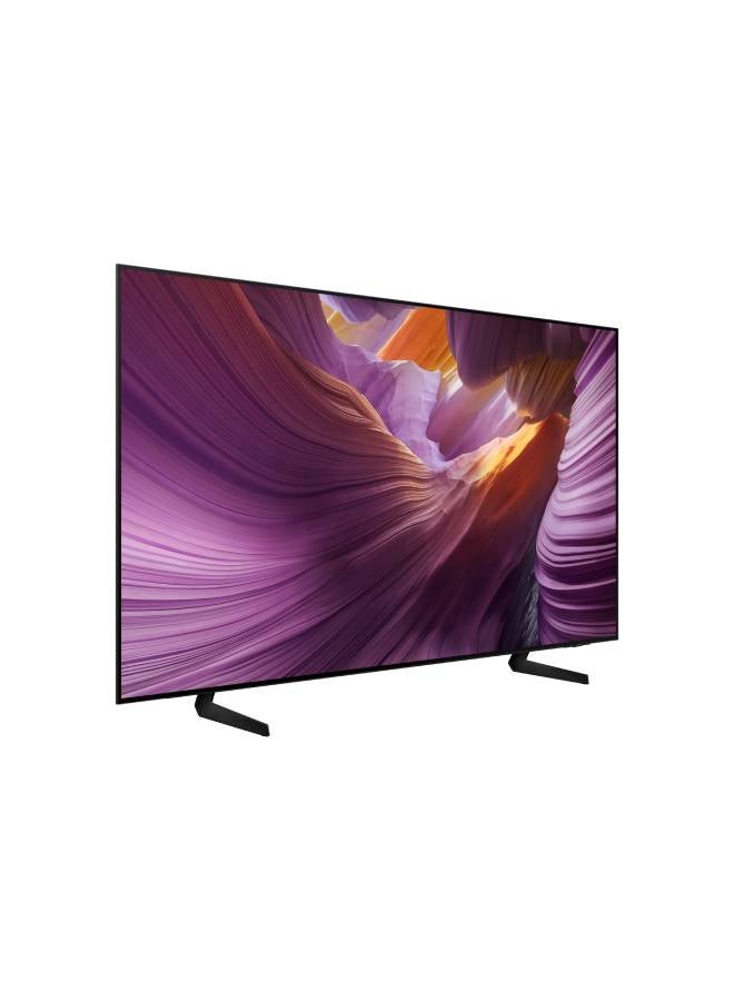 55″ OLED 4K Smart TV, NQ4 AI Gen2 Processor (Vision AI), OLED HDR, Dolby Atmos, Tizen OS (2025), Black– QA55S85FAEXEG QA55S85FAEXEG Graphite Black