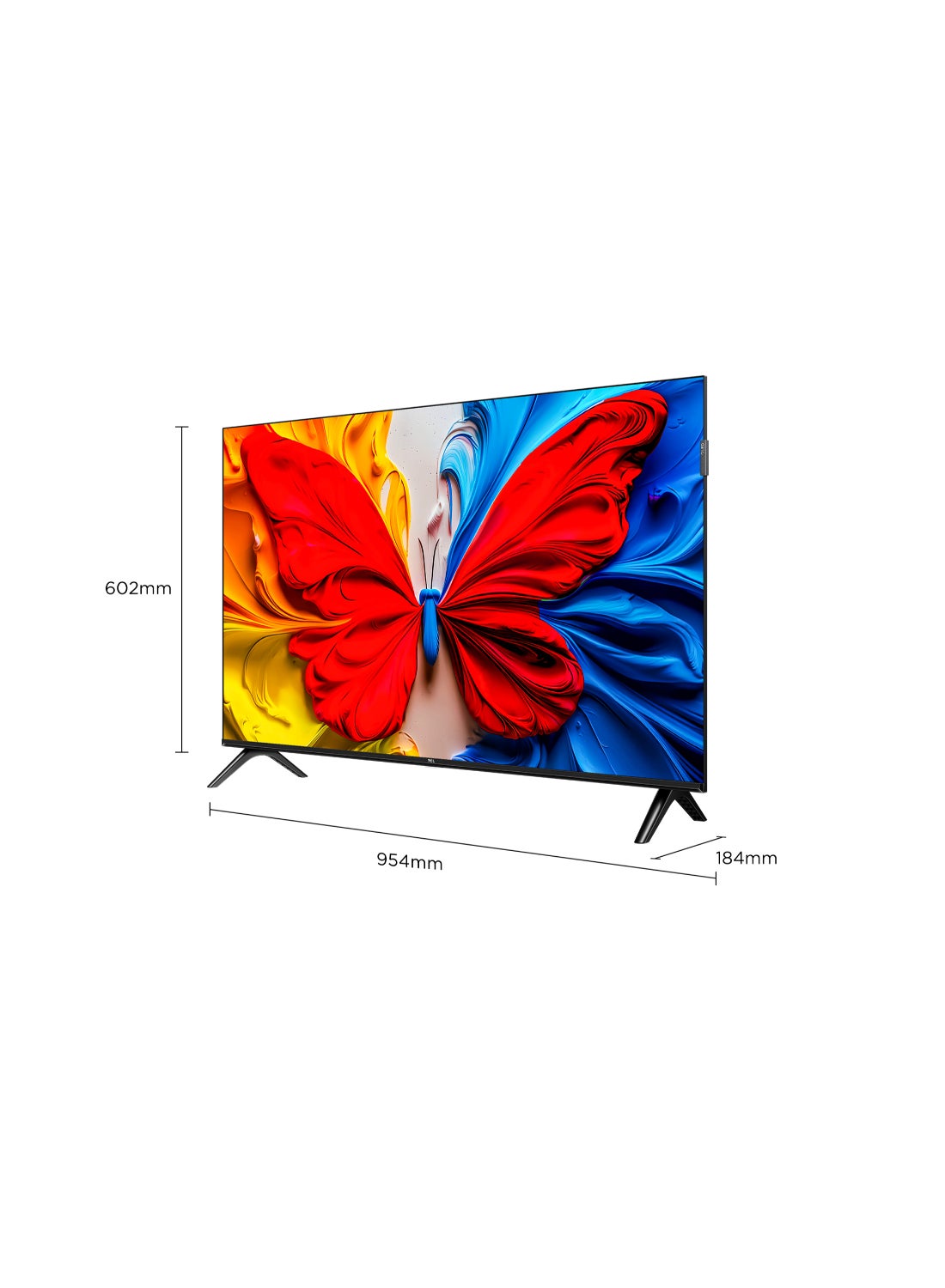 43 Inch Smart TV QLED HDR 10 Google TV, FHD, 60Hz, Dolby Audio, Game Mode, Multiple Eye Care with Slim Design, Google Cast, (2025 Model), 43S5K Black
