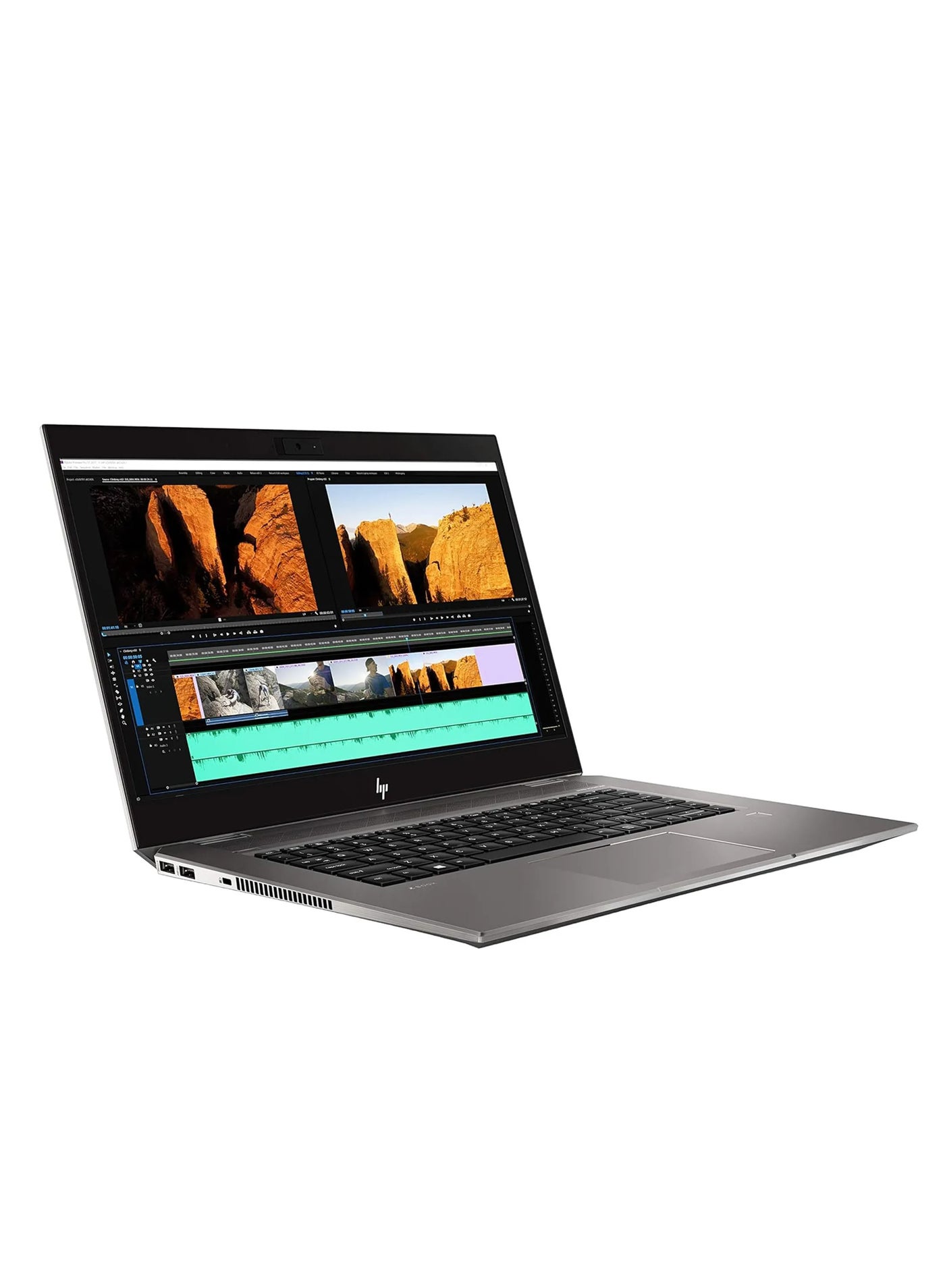 RENEWED - LAPTOP HP ZBOOK STUDIO 15 G5 - CPU INTEL CORE I7-9850H - RAM 16 GB DDR4 - HARD 512 GB SSD M.2 NVMe - VGA NVIDIA QUADRO P1000 4 GB DDR5 - 15.6'' INCH LED FULL HD IPS SCREEN - English/Arabic Grey English/Arabic grey