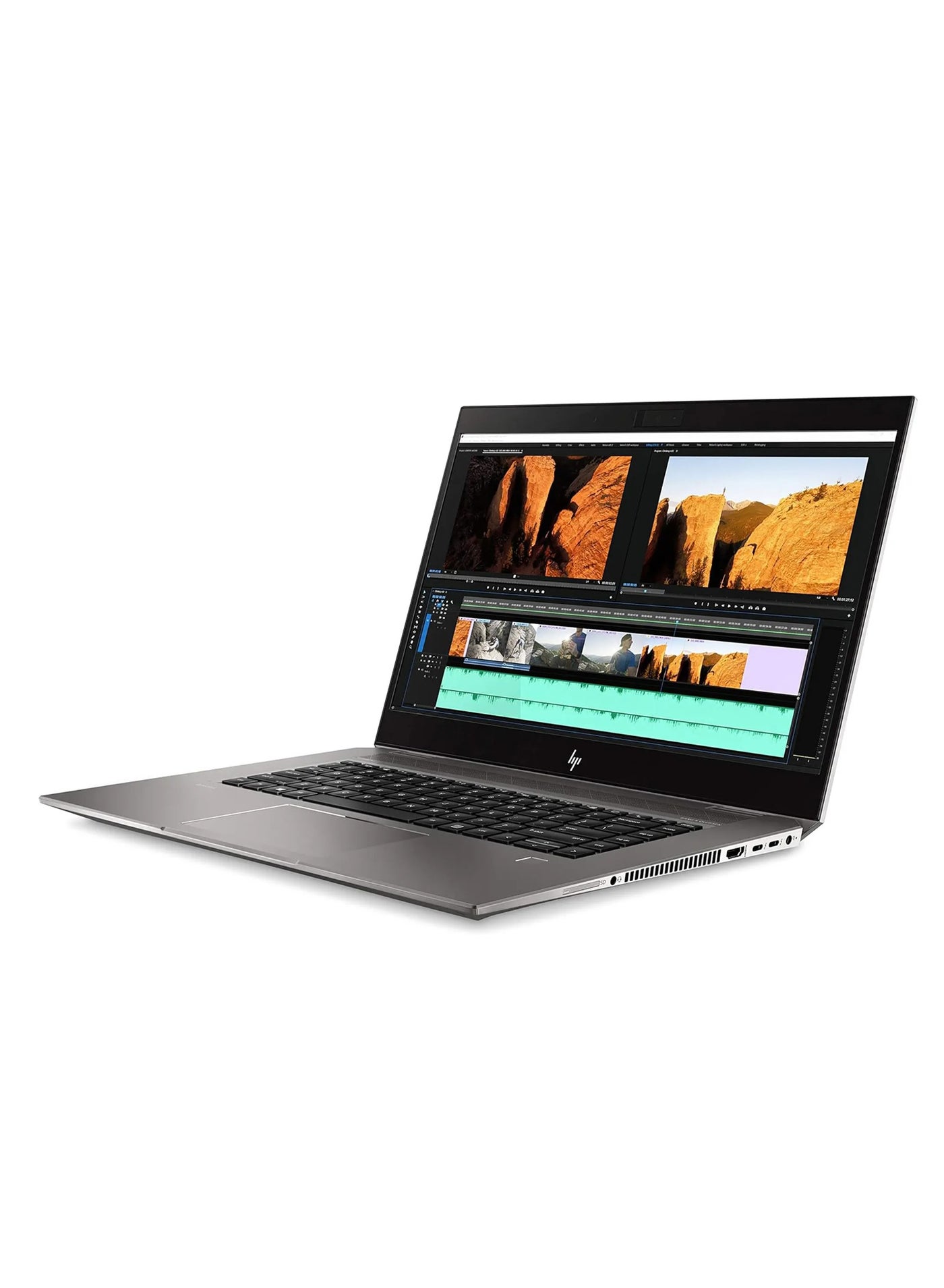RENEWED - LAPTOP HP ZBOOK STUDIO 15 G5 - CPU INTEL CORE I7-9850H - RAM 16 GB DDR4 - HARD 512 GB SSD M.2 NVMe - VGA NVIDIA QUADRO P1000 4 GB DDR5 - 15.6'' INCH LED FULL HD IPS SCREEN - English/Arabic Grey English/Arabic grey