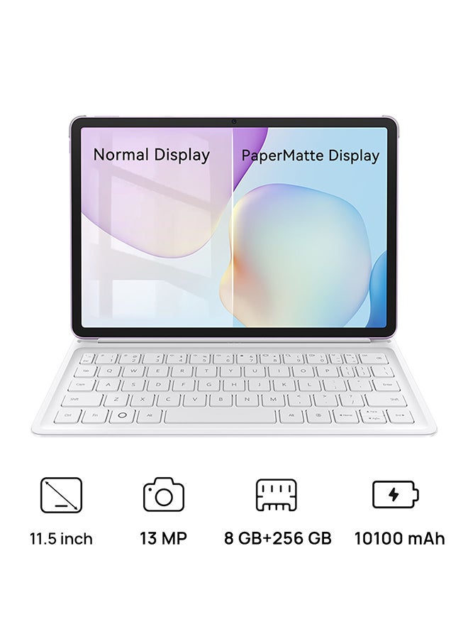 MatePad 11.5 2025 Violet  PaperMatte Edition  8GB RAM 256GB WiFi Middle East Version with Free Keyboard
