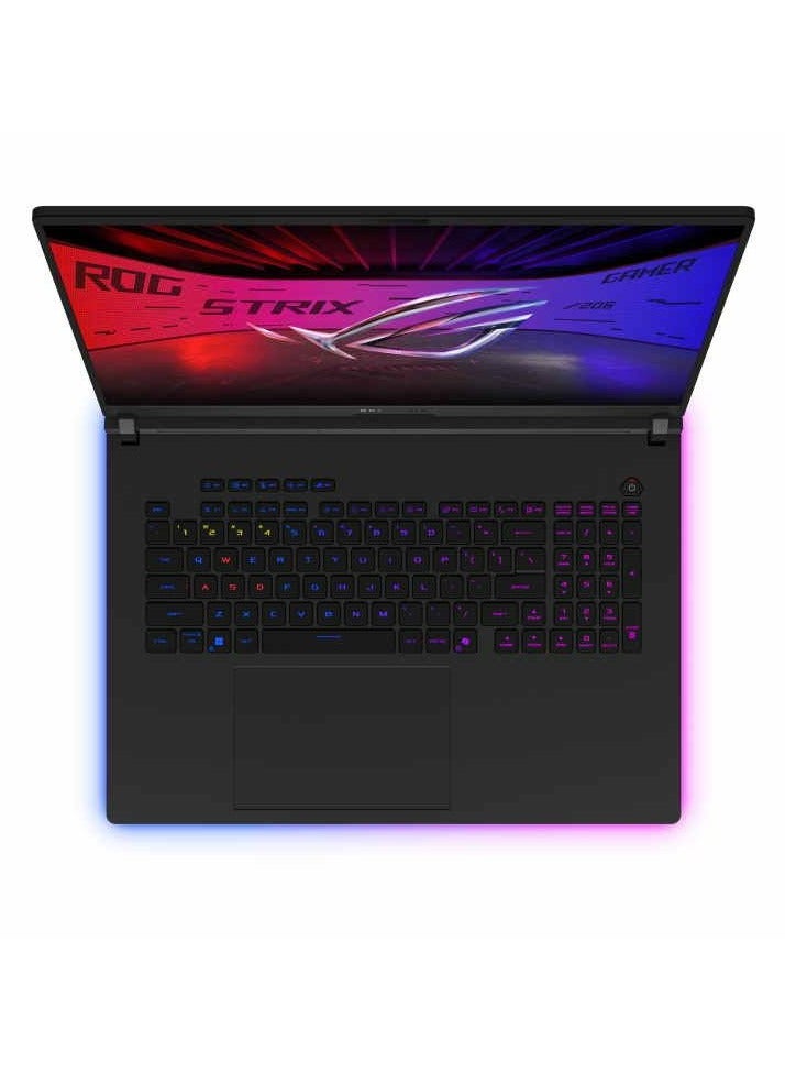 ROG Strix Scar 18 Gaming Laptop With 18-inch 2.5K Display 240Hz, Intel Core Ultra 9 275HX/32GB DDR5 RAM/1TB PCIe 4.0 SSD/Windows 11/12GB Nvidia GeForce RTX 5070Ti With ROG Backpack and ROG Gladius III Mouse and ROG Fusion II 3 English/Arabic Black