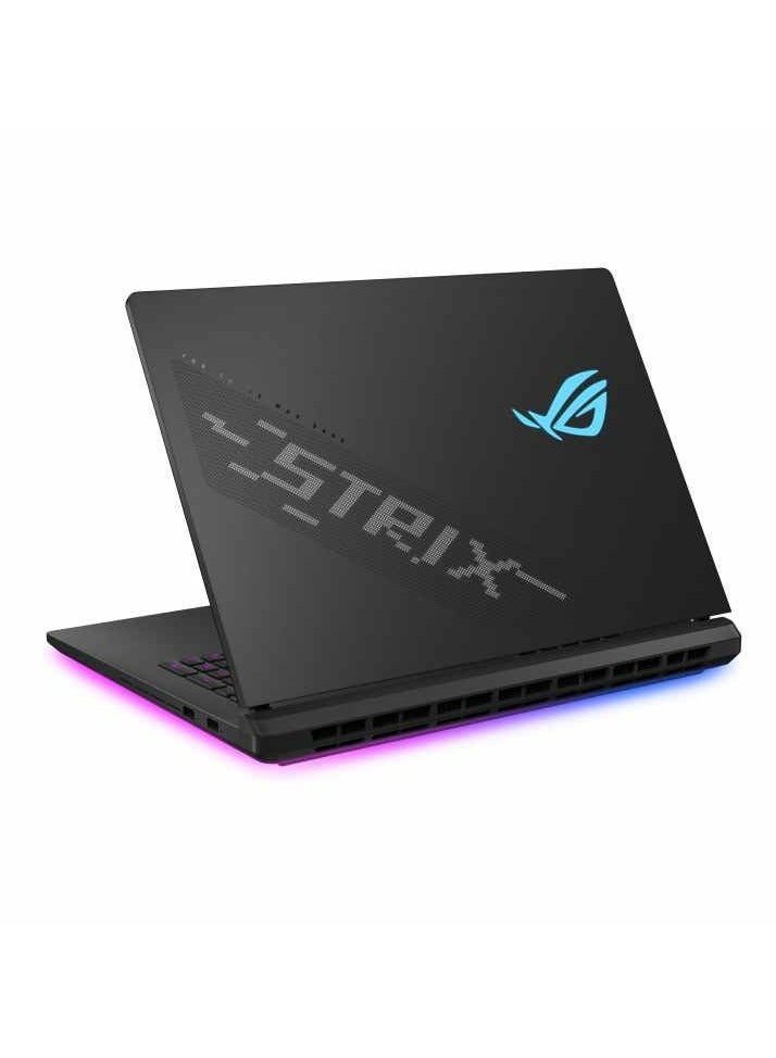 ROG Strix Scar 18 Gaming Laptop With 18-inch 2.5K Display 240Hz, Intel Core Ultra 9 275HX/32GB DDR5 RAM/1TB PCIe 4.0 SSD/Windows 11/12GB Nvidia GeForce RTX 5070Ti With ROG Backpack and ROG Gladius III Mouse and ROG Fusion II 3 English/Arabic Black