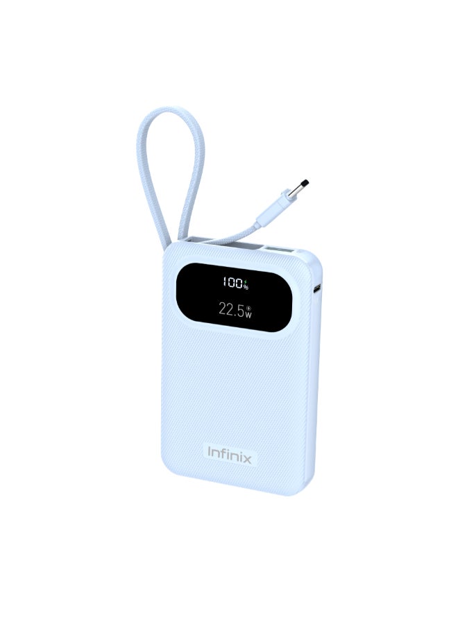 10000 mAh 10000 mAh Infinix XPower 10 PRO - XP10Pro -  Power Bank With Type C Fast Charging blue