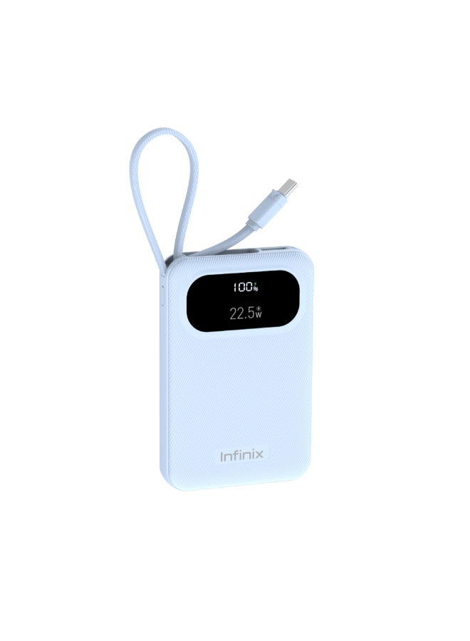 10000 mAh 10000 mAh Infinix XPower 10 PRO - XP10Pro -  Power Bank With Type C Fast Charging blue