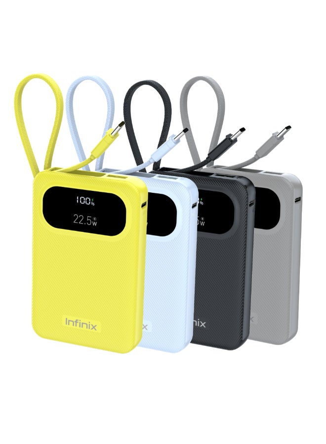 10000 mAh 10000 mAh Infinix XPower 10 PRO - XP10Pro -  Power Bank With Type C Fast Charging blue