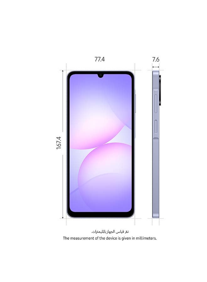 Galaxy A07 Dual SIM Light Violet 4GB 64GB 4G - Middle East Version