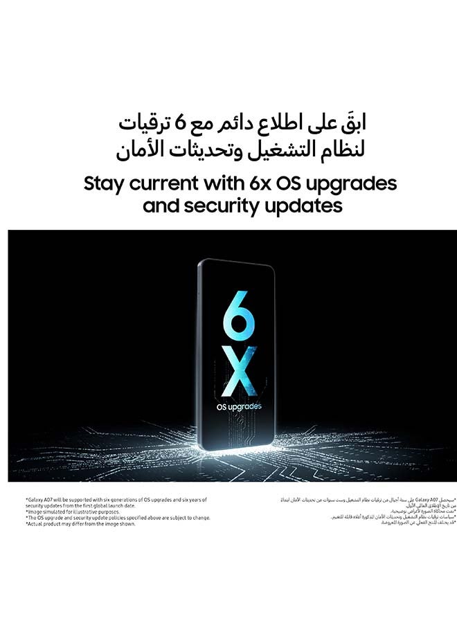 Galaxy A07 Dual SIM Light Violet 4GB 64GB 4G - Middle East Version