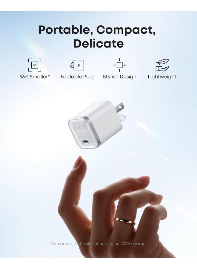 Nano 45W Type C Charger Fast Charging, Compact and Foldable Plug USB C Charger Block for Samsung Galaxy S25 Ultra/S24 Series, iPhone 16 Series, MacBook, Pixel 9, iPad