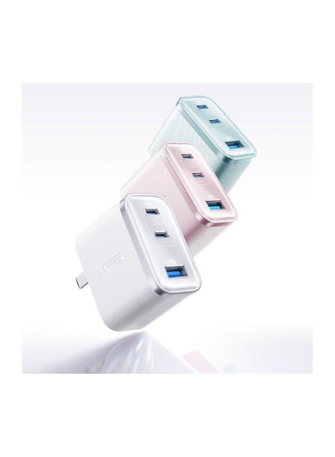 Nano Charger (70W, 2C1A ) with two USB-C ports and One USB-A Port -