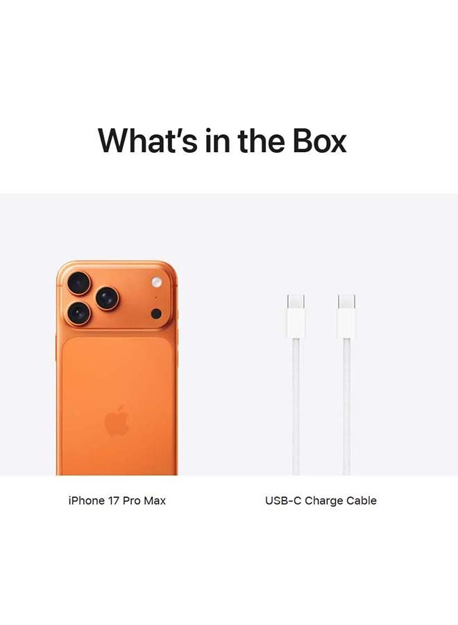 iPhone 17 Pro Max 256 GB (eSIM only) Cosmic Orange 5G With FaceTime - International Version