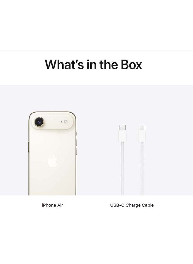 iPhone Air 256GB (eSIM only) Light Gold 5G With FaceTime - Middle East Version