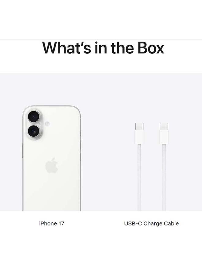 iPhone 17 256GB (Nano SIM + eSIM) White 5G With FaceTime - International Version