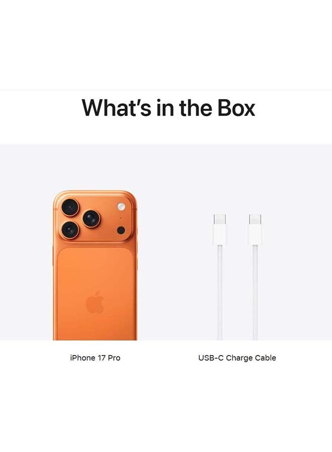 iPhone 17 Pro Max 256GB (Nano SIM + eSIM) Cosmic Orange 5G With FaceTime - International Version
