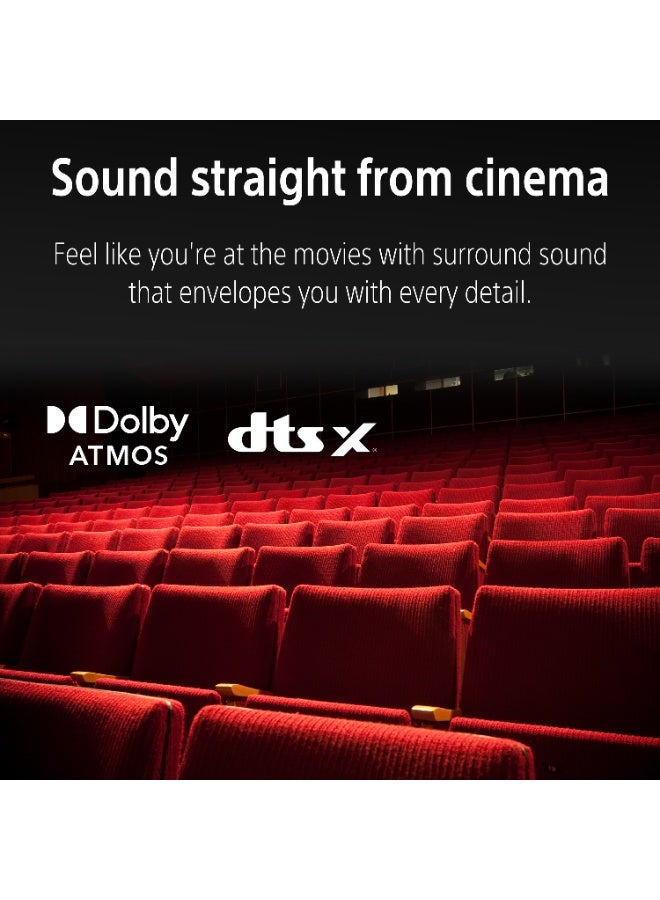 BRAVIA Theater System 6 – 5.1ch Home Theater with Dolby Atmos & DTS:X, Wireless Rear Speakers & Subwoofer, Bluetooth, BRAVIA Connect (Model HT-S60) HT-S60 black