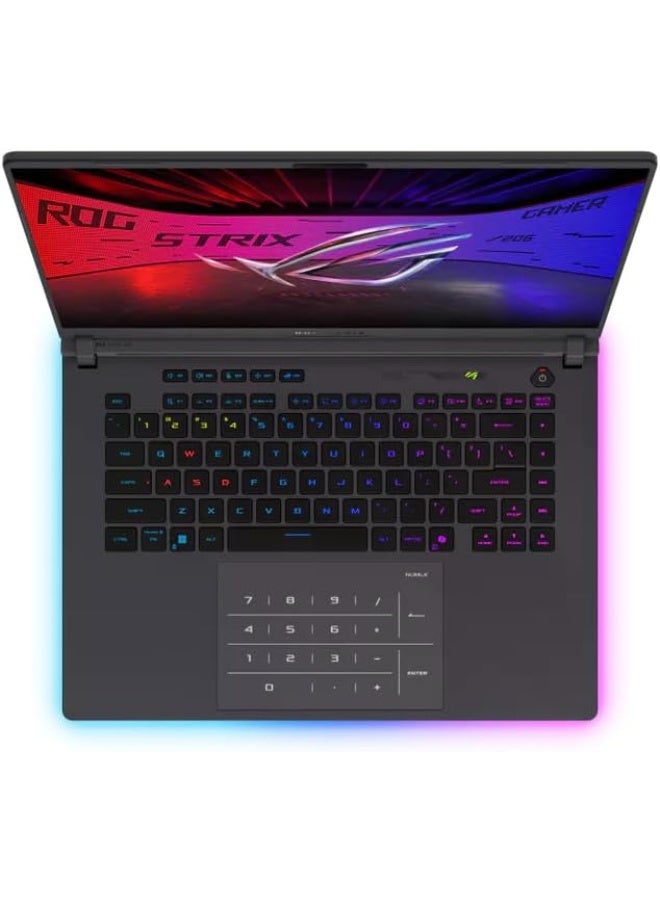 (Upgraded Version) ROG Strix 16 Gaming Laptop, 16" WUXGA 165Hz Display, Intel Core Ultra 9 275HX, 16GB DDR5 RAM, 1TB PCIe 4.0 SSD, NVIDIA GeForce RTX 5060 8GB GDDR7 English/Arabic Black English/Arabic Black