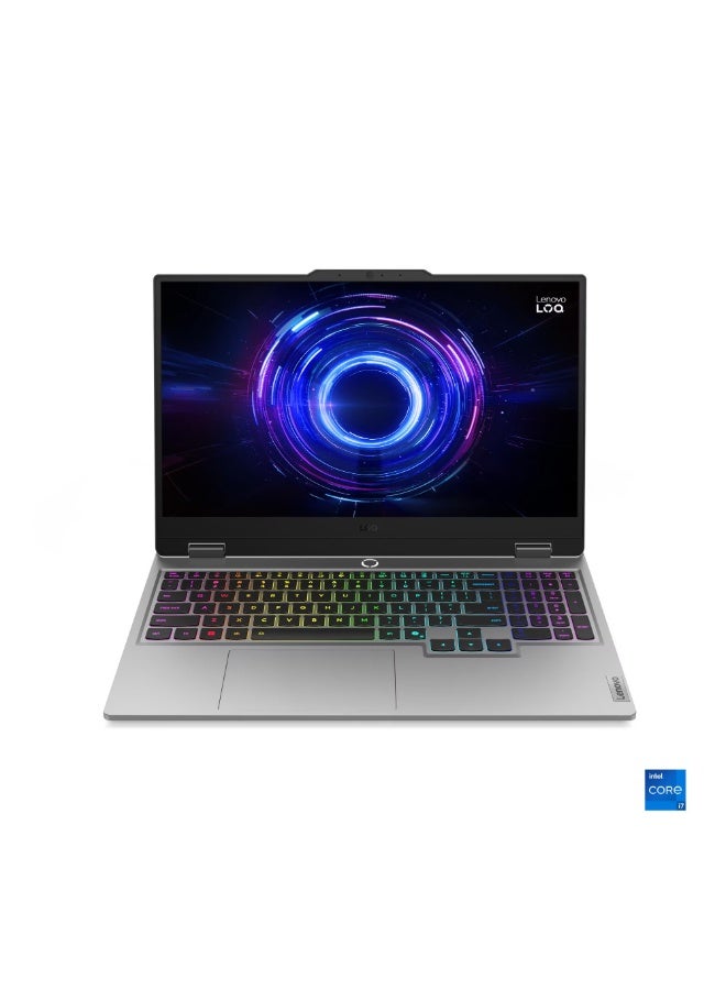 LOQ Gaming Laptop With 15.6 Inch Full HD(1920X1080) Display 144Hz, Intel Core i7-14700HX Processor/24GB RAM DDR5/512GB SSD/8GB NVIDIA GeForce RTX 5060 Graphics/Windows 11 Home/ English/Arabic Luna Grey