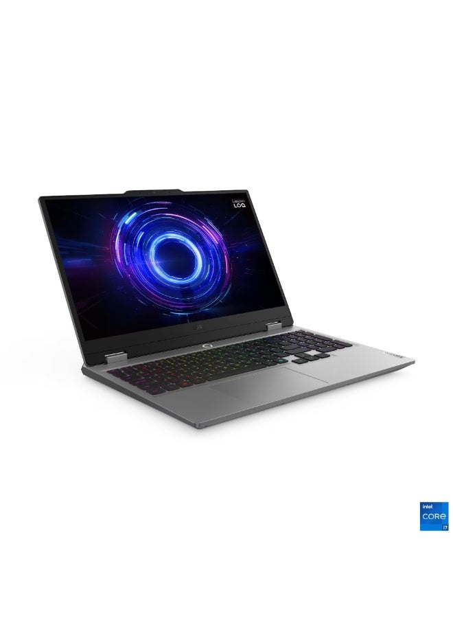 LOQ Gaming Laptop With 15.6 Inch Full HD(1920X1080) Display 144Hz, Intel Core i7-14700HX Processor/24GB RAM DDR5/512GB SSD/8GB NVIDIA GeForce RTX 5060 Graphics/Windows 11 Home/ English/Arabic Luna Grey