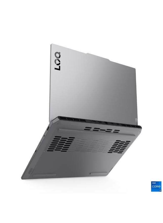 LOQ Gaming Laptop With 15.6 Inch Full HD(1920X1080) Display 144Hz, Intel Core i7-14700HX Processor/24GB RAM DDR5/512GB SSD/8GB NVIDIA GeForce RTX 5060 Graphics/Windows 11 Home/ English/Arabic Luna Grey