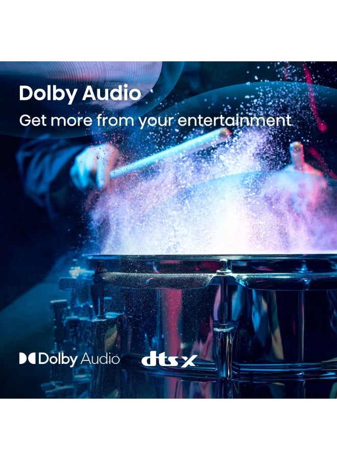 32-inch VIDAA Smart HD TV | Dolby Audio, DTS Virtual-X, HDMI, USB & Screen Mirroring, (Netflix/Youtube/Prime Video) 32A4Q Black