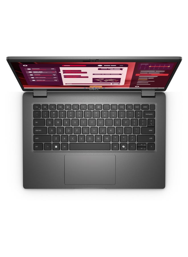 Latitude 3450 Laptop With 14 Inch Full HD (1920X1080) Display, Core Ultra 7-155U Processor/16GB RAM DDR5/512GB SSD/DOS(Without Windows)/ English/Arabic Black