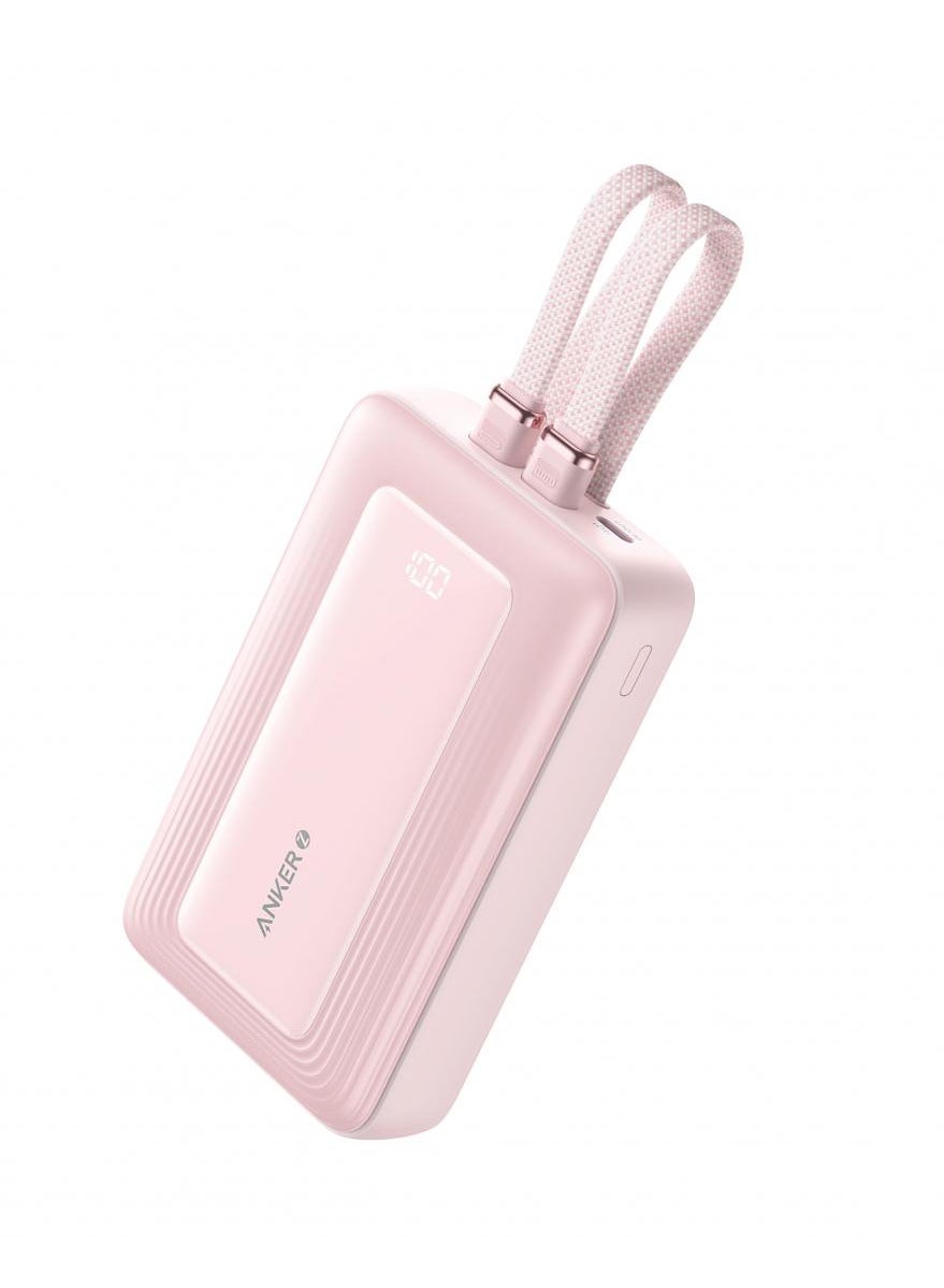 20000 mAh Zolo Power Bank, 20,000mAh 30W Max Fast Portable Charger with Built-in USB-C and MFi Certified Lightning Cables, 1 USB-C, 1 USB-A, Battery Pack for iPhone 16/15/14 Series, Galaxy, and more
