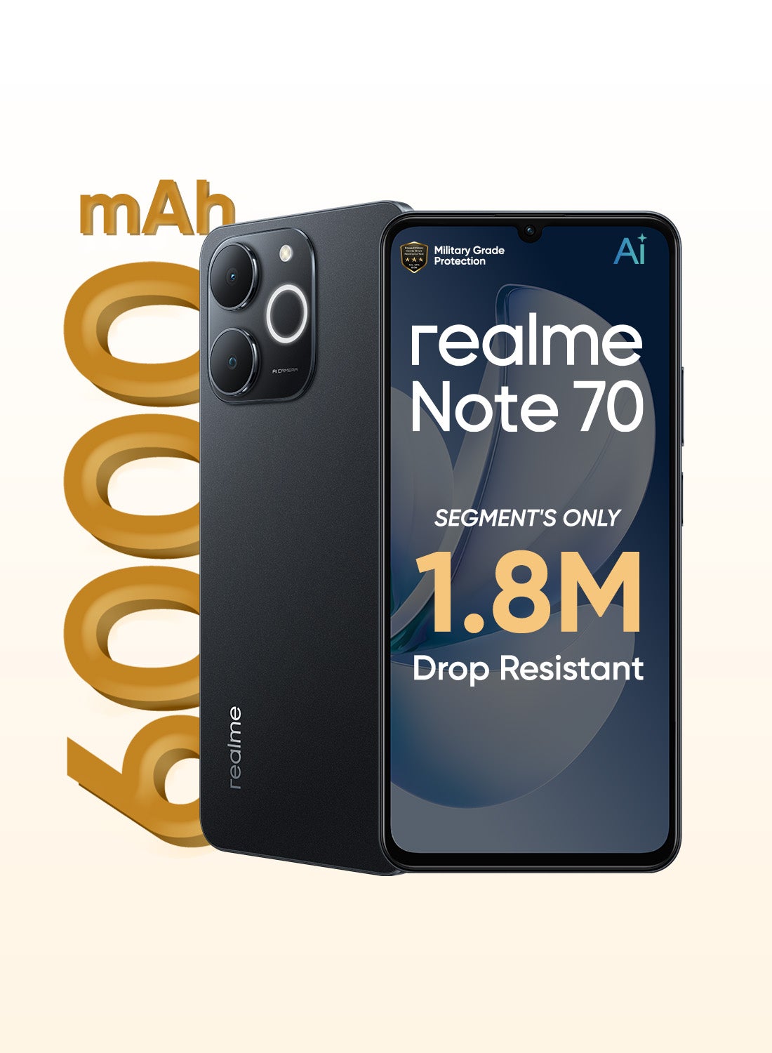 Note 70 Dual SIM Obsidian Black 4GB RAM 128GB 4G - Middle East Version