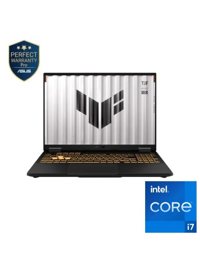 FX608JMR-RV017W ASUS TUF Gaming F16 Laptop with 16 inch FHD / i7 Processor 14650HX / 16 GB RAM / 1 Tera SSD / NVIDIA® GeForce RTX™ 5060 Laptop GPU / English/ Win11/Jaeger Gray English Jaeger Gray