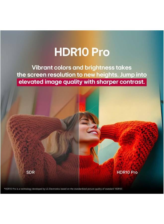 50-Inch 4K UHD Smart WebOS TV –  2025 (Life Span 200,000 Hours) 50UA801C0LC black