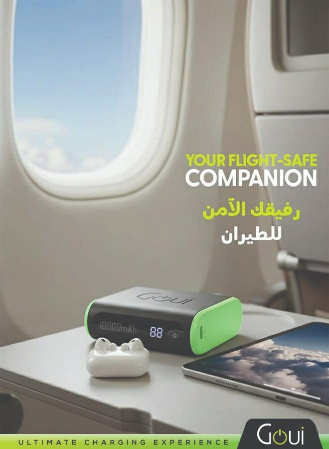 BOLT 10000mAh Power Bank | 20W PD And QC 3.0 Super Fast Charging | Compact, Airline Safe And Travel Ready | Includes Type-C Cable - Black