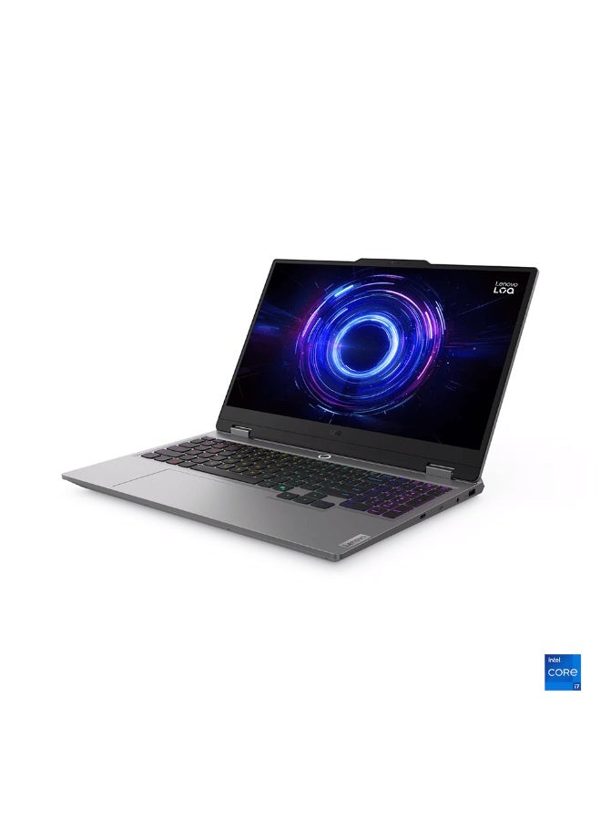 LOQ  Gaming Laptop With 15.6-Inch Full HD Display,Core i7-14700HX Processor/32GB RAM/512GB SSD/Nvidia Geforce RTX 5060 8GB Graphics/Windows 11 Home (Upgraded Version) English/Arabic Luna Grey