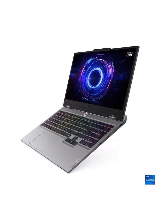 LOQ  Gaming Laptop With 15.6-Inch Full HD Display,Core i7-14700HX Processor/24GB RAM/512GB SSD/Nvidia Geforce RTX 5060 8GB Graphics/Windows 11 Home (Upgraded Version) English Luna Grey