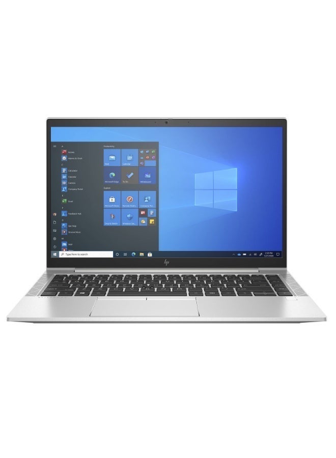 Renewed HP EliteBook 845 G8 Laptop, AMD Ryzen 5 Pro 5650U, 256GB SSD, 16GB RAM, AMD Radeon Graphics, 14 Inch Full HD IPS Display, Windows 10 Pro – English silver