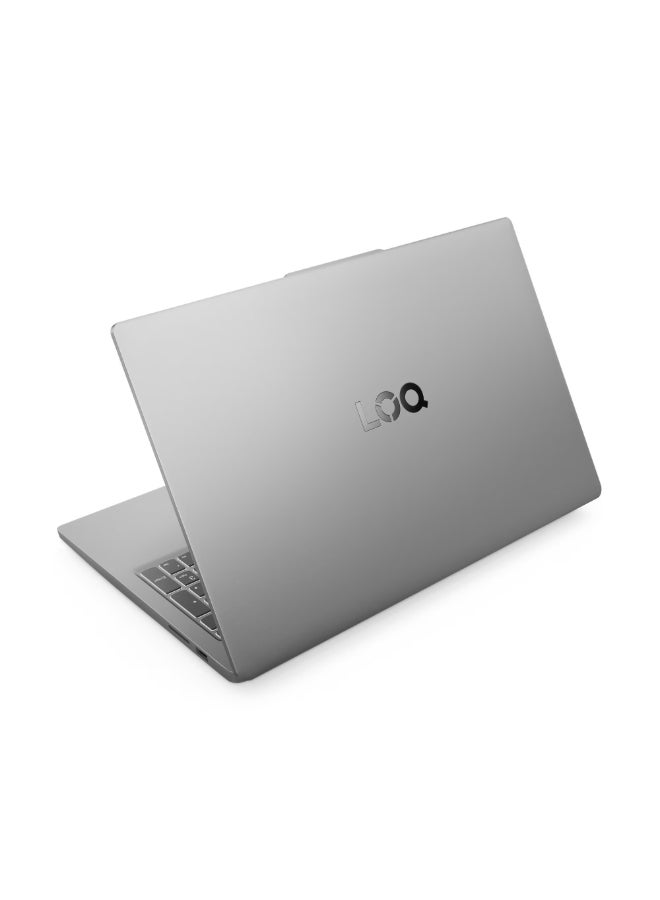 LOQ  83LK00C9US Laptop, 15.6" FHD IPS Display, Intel Core i5-12450HX, 8 GB RAM, 512 GB SSD, NVIDIA RTX 4050 6GB, Win11 Home English Luna Grey